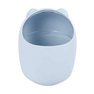 mini papelera de escritorio cesta de basura de limpieza barril creativo pequeño organizador de escritorio de almacenamiento cubos de basura animal papelera puede papel toalla contenedor azul (8)
