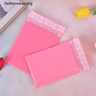 [Fashionwayshg] 10 X Bolsa De Burbujas Rosa Mailer Plástico Acolchado Sobre Envío Embalaje [Caliente]