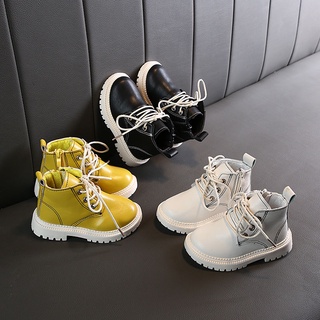 Zapatos para niños botas Martin para niños botas de primavera y otoño nuevas botas de estilo coreano para niños zapatos de Niño Zapatos de suela suave para botas de bebé niña