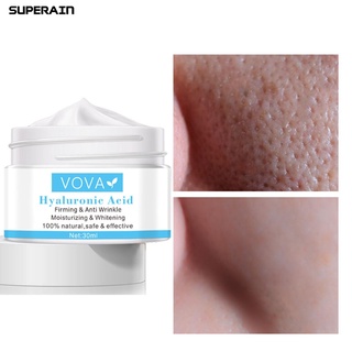 superain 30ml crema facial reafirmante piel blanqueamiento facial ácido hialurónico anti envejecimiento retráctil poros removedor de arrugas crema para mujer (1)