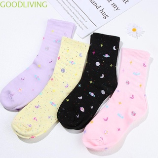 Goodliving calcetines creativos De algodón transpirables cómodos Para mujer talla única Para deporte/multicolor