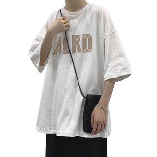 Camiseta de manga corta macho suelto moda INS super fuego simple versátil ropa de cinco puntos polar marea tarjeta media manga (5)