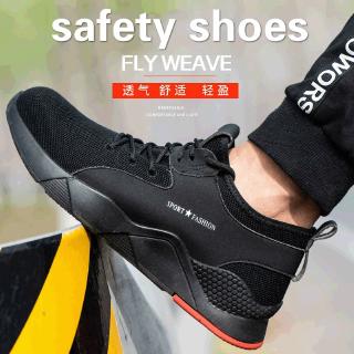 Zapatos de seguridad de las mujeres de los hombres al aire libre de acero puntera Anti-punción botas de trabajo tamaño 36-50