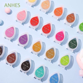 ANHES DIY Stamp Pads Craft Stamping Inkpad Colorful Office Supplies Scrapbooking Decor Paper Scrapbooking For Kids Craft Ink Handmade Ink Pads