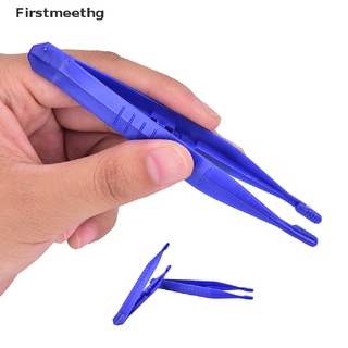 [firstmeethg] 10 pinzas de primeros auxilios médicos desechables pinzas de plástico pequeñas pinzas azul caliente