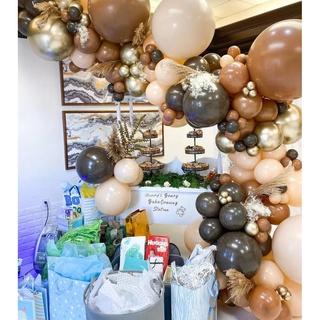 102 pzs kit de arco de globos café marrón decoración de cumpleaños decoraciones de fiesta guirnalda de látex globos para decoración de cumpleaños (7)