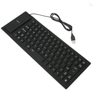 teclado flexible portátil plegable a prueba de polvo impermeable con 85 teclas usb