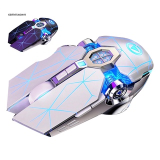 RA A7 2.4G Wireless Portable Rechargeable Mute Backlit Gaming Mouse for Laptops