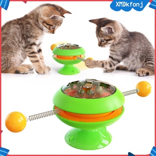 divertido gato giradiscos bola catnip juguetes mascotas juguete interactivo persiguiendo teaser
