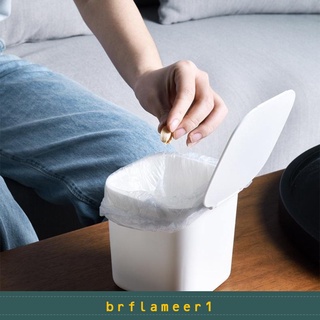 Brflameer1 4 Litros basura De Plástico con tapa Para habitación De niños blancos