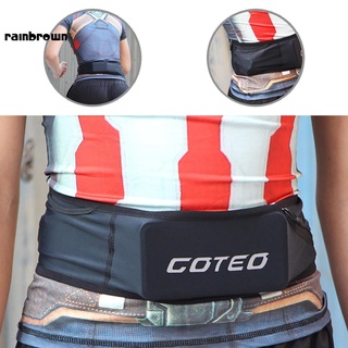rainbrown deporte suministros bolsa de cintura multi bolsillos reflectante deporte cintura con llavero para correr