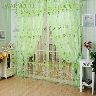 WARMUTH Charm Voile Tulle 1M*2M Sun-shading Curtain Tulip Curtains Home Textile Balcony Home Decor Bedroom Living Room Chic Window Curtains/Multicolor