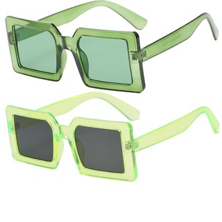 lentes de sol de marco cuadrado de moda pequeño cuadrado de color caramelo gafas de mujer hombres todo-partido gafas