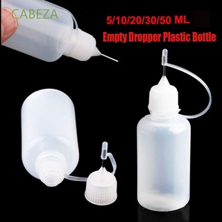 Cabeza botellas vacías de alta calidad con gotero portátil botella recargable de viaje transparente profesional punta de aguja de plástico