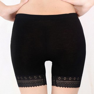 Bragas sin costuras mujeres señoras Modal pantalones cortos con bolsillos transpirables calzoncillos