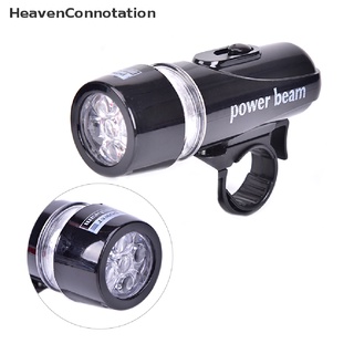 [HeavenConnotation] 5 LED de la lámpara de bicicleta de la bicicleta delantera de la cabeza de la luz trasera de seguridad conjunto impermeable