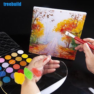 [Treebuild] 1 pza paleta de pintura acrílica transparente para mezclar paleta de acuarela