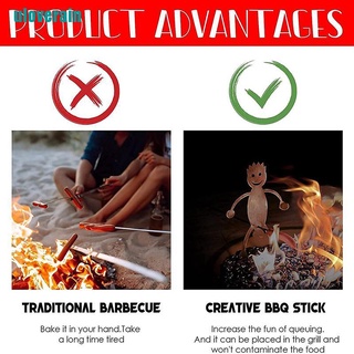 【ain】Hot Dog And Marshmallow Camping Roasting Sticks Skewers BBQ Cooker Sticks (7)