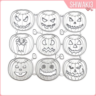 [Shiwaki3] Halloween calabaza Metal relieve troqueles de corte Kit de Scrapbook DIY