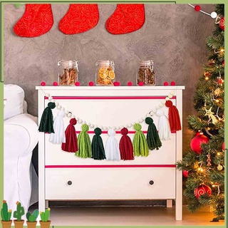 st-- guirnalda de abeja exquisita mano de obra multicolor decoración de navidad dormitorio guirnalda de cuentas con borlas para guardería