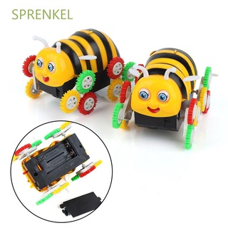 sprenkel colorido coche de juguete eléctrico vehículos de juguete tumbling coche regalo 360 grados niño de dibujos animados divertido abeja animal modelo de juguete/multicolor