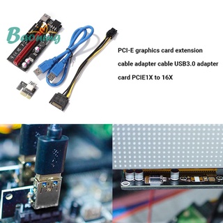 Bao_ver009s USB PCI-e Riser PCIe PCI Express 1X a 16X extensor adaptador de tarjeta