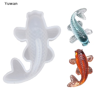 <YW> 3D Lucky Koi Fish Silicone Mold DIY Resin Casting Art Jewelry Making Craft Epoxy Ready Stock