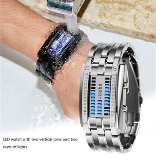 (Yunhai) reloj electrónico De hierro con Luz Led sin tirantes/reloj dual Row