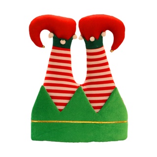 lindos sombreros de navidad santa con cinturón sombrero de navidad elfo gorra bobina franela para adultos feliz navidad revelry traje de fiesta accesorios (7)