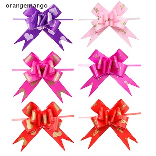 orangemango 10pcs cinta pull arcos flor decoración boda regalo envoltura diy co