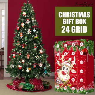 [tdgl Xmas] caja De calendario Delicado De navidad De Resina larga Lifespan/llavero con colgante/calendario/regalos De vacaciones