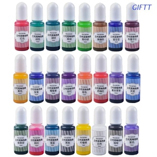 giftt 24 colores resina epoxi pigmento líquido resina epoxi tinte translúcido resina colorantes