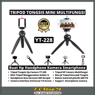 Precio más barato Tongsis Monopod Mini multifuncional soporte de teléfono móvil cámara Smartphone adecuado para Selfie fotos Tik-tok Youtuber