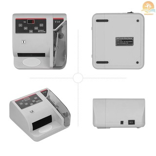 M^M Mini contador de dinero portátil en todo el mundo moneda en efectivo cuenta de billetes Detector de máquina con detección de falsificación UV/MG/WM 600 facturas por minuto pantalla LED (5)