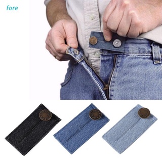 fore 3 colores disponibles denim botón extensión hebilla cinturón para pantalones o falda (1)