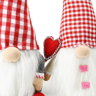Zong lindo día de san valentín muñecas regalos Gnome decoración hogar fiesta decoraciones juguetes niños (3)