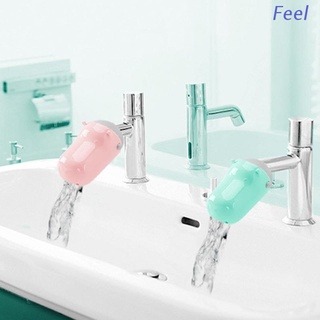 Sentir cartón hipopótamo grifo extensor para niños lavado de manos Universal grifo de silicona extensor grifo de baño accesorios