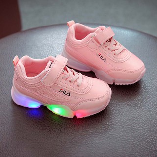 My Baby zapatos deportivos LED transpirables FILA de alta calidad para bebés/niñas (7)