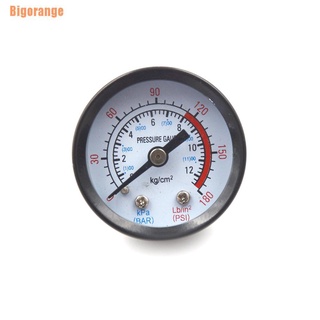 Bigorange (~) 10 mm rosca de Gas bomba de aire medidor de presión compresor manómetro 0-12BAR 0-180PSI