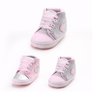 Fenglinjoy2 zapatos De lona para niñas/zapatos antideslizantes con suela suave antideslizantes con forma De corazón