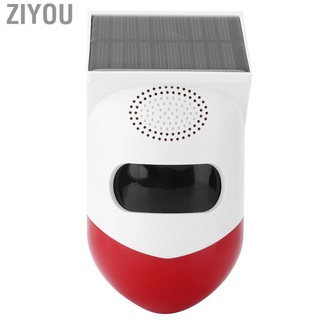 ziyou smart solar alarma estroboscópica luz 120db sirena de seguridad de sonido ip67 impermeable para tuya home villa yard