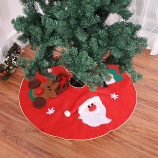 [HOMYL1] Falda de árbol redonda cubierta grande rojo estera árbol de navidad falda para Festival