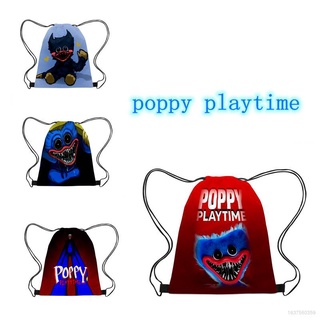 Poppy playtime 3D Cordón Bolsa Huggy Wuggy Niños Mochila De Viaje De Dibujos Animados Primaria Estudiante De La Escuela De Regalo Para Populares