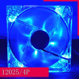 [qilin]ventilador de Pc con Led 8025 silencioso ventilador de refrigeración 12V Led luminoso Chass (2)