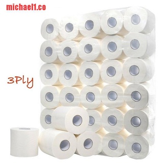 【michael1】Toilet Paper Bulk Rolls Bath Tissue Bathroom White Soft 4 Ply