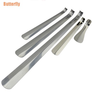 Butterfly (@) zapatero de acero inoxidable duradero, mango largo, 16-58 cm, 5 tamaños