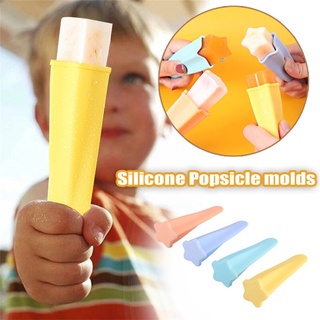4 moldes creativos de silicona en forma de estrella para niños, para aperitivos saludables, yogur, jugos y batidos de frutas (1)