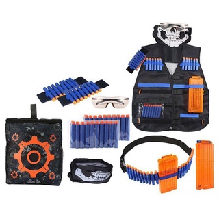 28 piezas ultimate tactical-vest holster - kit de pulseras de repuesto para nerf- n-strike elite series