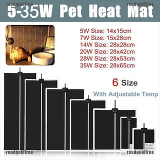 Ro1br Tapete ajustable ajustable De calor con Temperatura Para mascotas