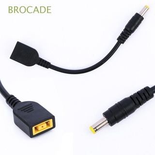 BROCADE Yellow Tips Connector DC Charging Cable Laptop Adapter 5.5*2.5mm To Square for Lenovo Thinkpad 11*5mm Square Female Plug 15cm Jack Power Charger/Multicolor